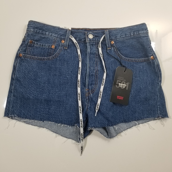 Levi's 501 High Rise Logo Drawstring Button Fly D4 - Picture 4 of 7